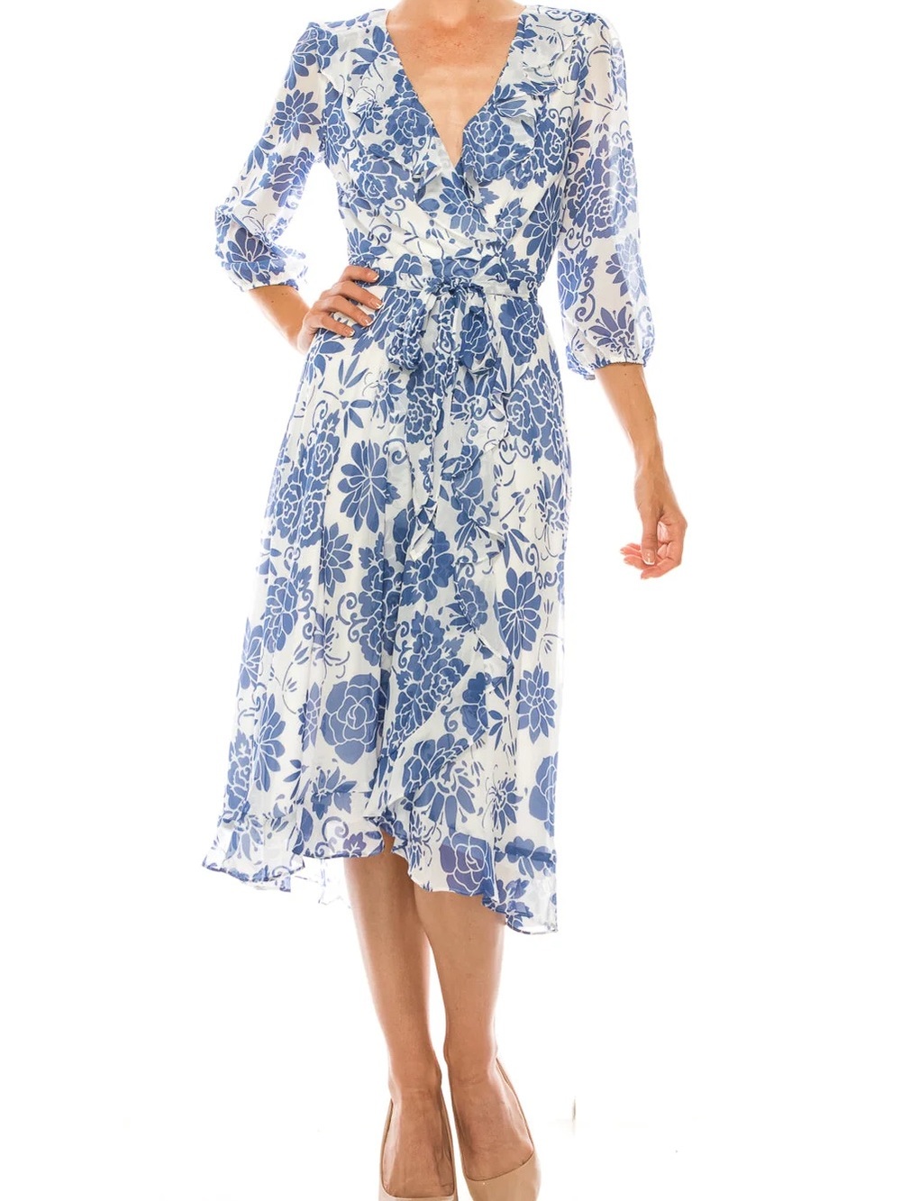 Madison Tara Floral Wrap Dress